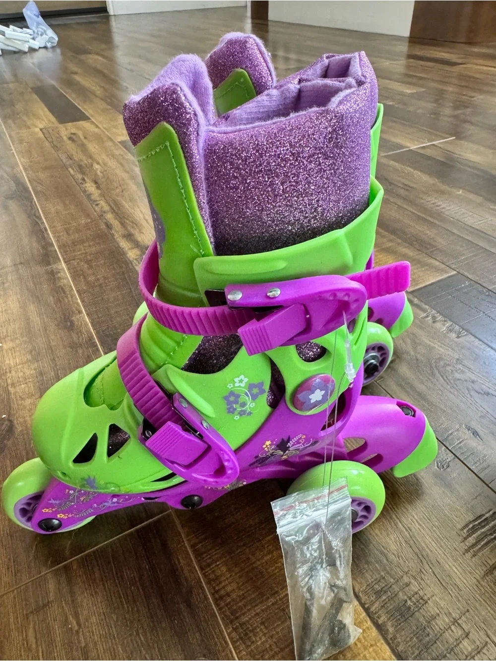 “Disney” Fairies Girls' Green & Purple Adjustable Inline Skates